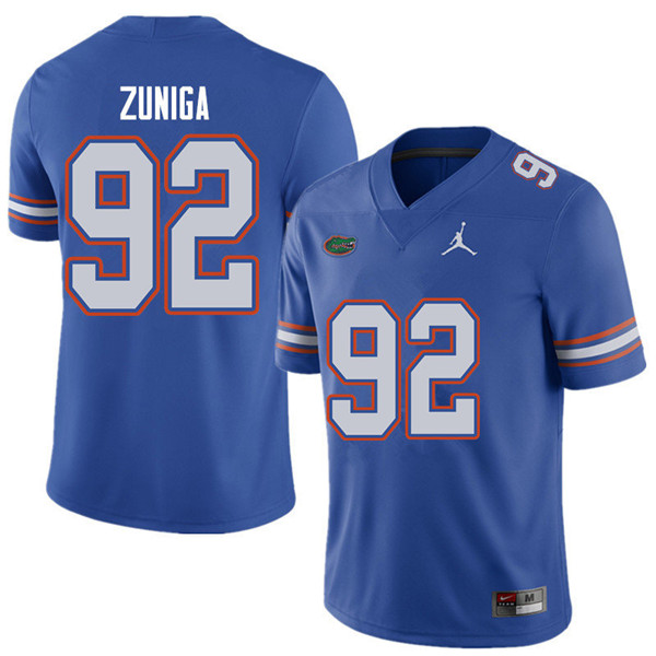 Jordan Brand Men #92 Jabari Zuniga Florida Gators College Football Jerseys Sale-Royal - Click Image to Close